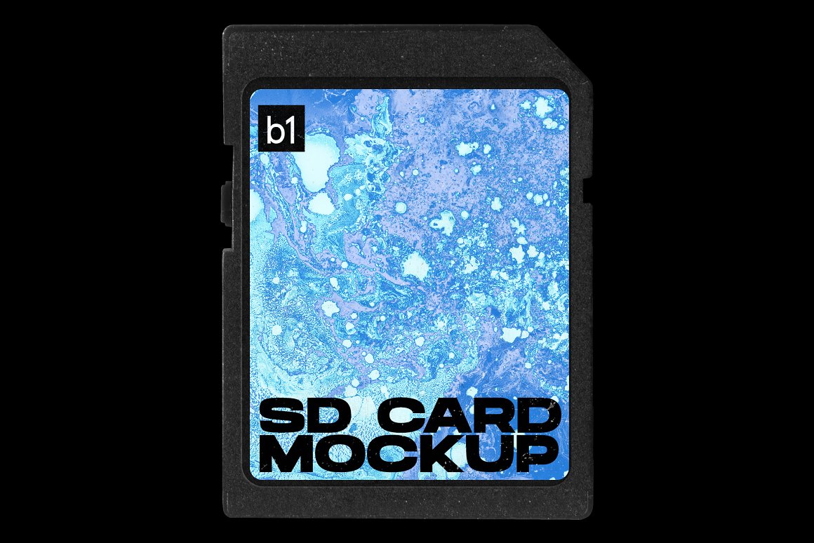 SD存储卡内存卡闪存卡产品设计提案样机PSD模板 SD Me