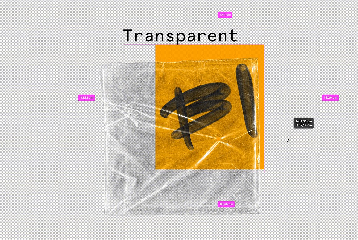 做旧透明光盘塑料包装袋设计展示样机PSD模板 CD Pack