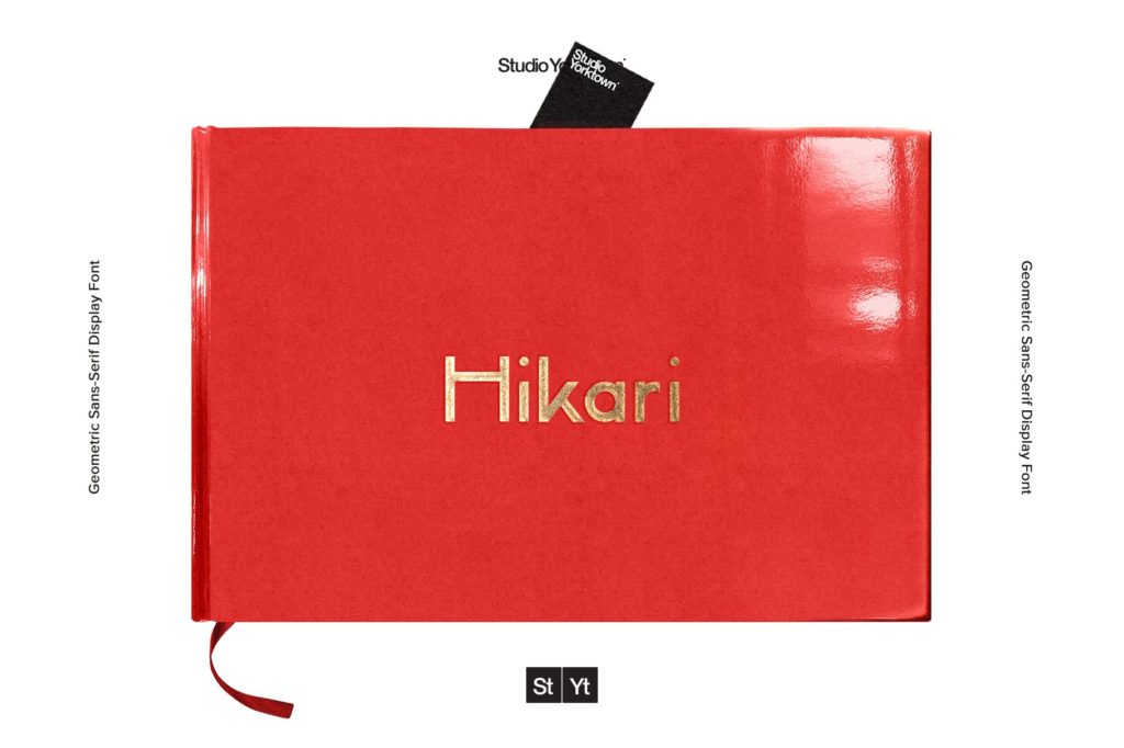 时尚优雅的日式海报杂志排版无衬线英文字体 Hikari –