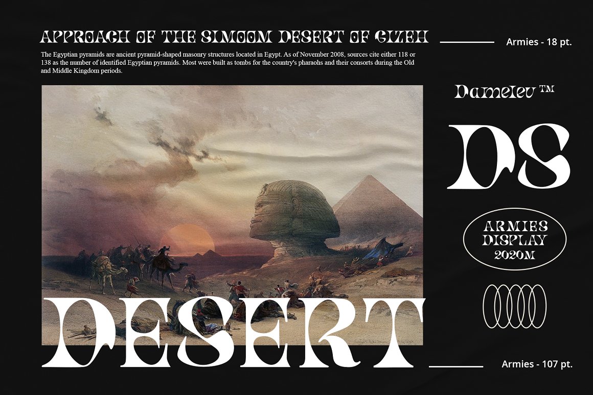 大胆扭曲热情的海报杂志排版英文字体 Damelev - Ar