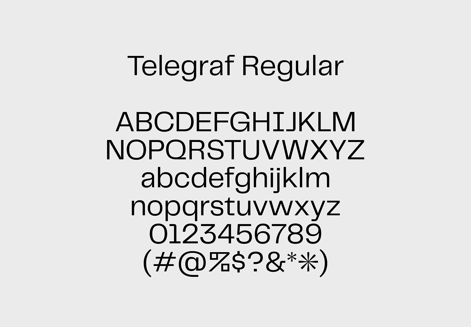 上世纪中叶怪诞刚性计数器无衬线英文字体 Telegraf F