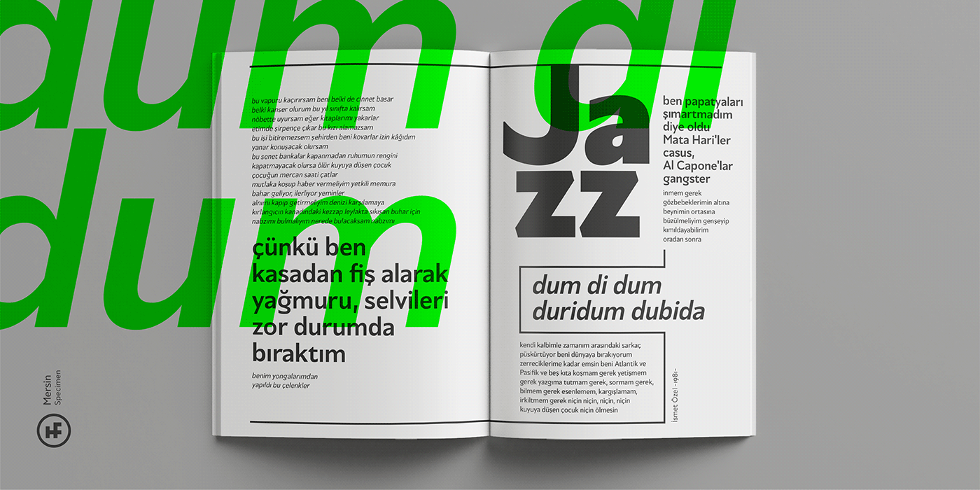 现代企业形象海报杂志排版无衬线英文字体全套下载 Mersin