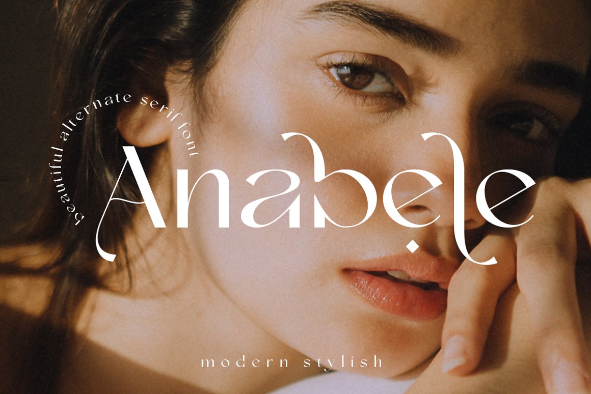 优雅经典的复古巴黎时尚女性品牌排版衬线英文字体 Anabel