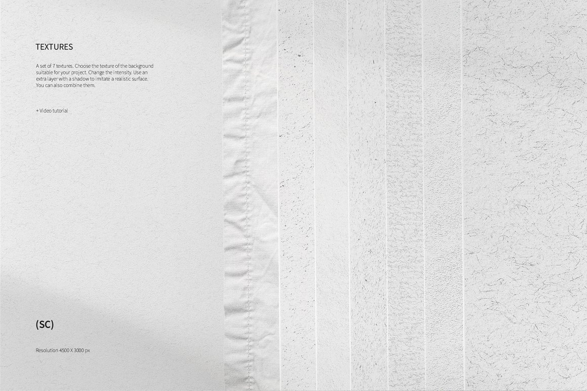 高质量多种材质纸张纹理自然阴影品牌设计提案场景样机模板 Pa