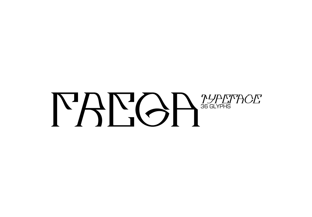新复古个性英文衬线字体 OLOHGRAM - FREGA t
