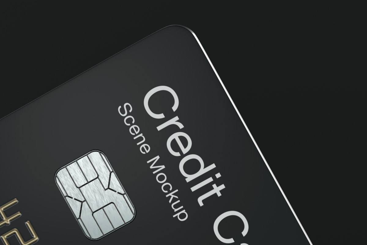 信用卡银行卡设计展示样机模板 Psd Credit Card