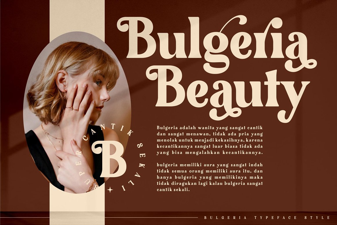 优雅奢华的标志书籍电影时尚品牌衬线英文字体 Bulgeria
