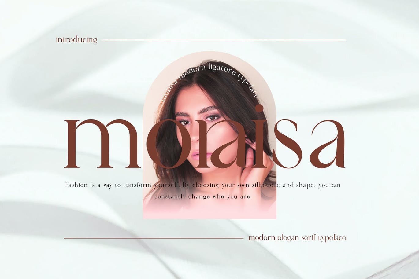 现代时尚优雅的女性杂志海报排版衬线英文字体 Moraisa