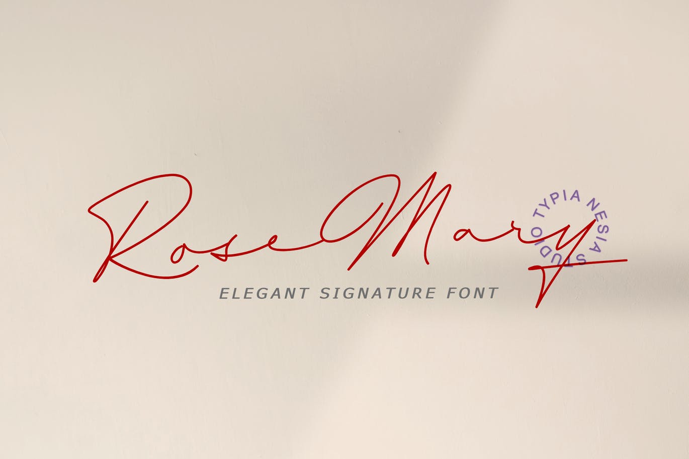 漂亮的钢笔手写签名英文字体 Rosemary Signatu
