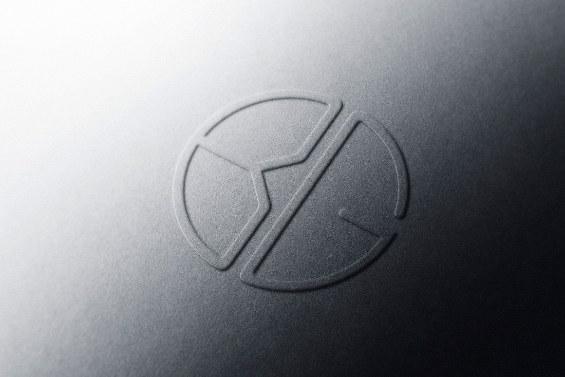 高品质浮雕起凸工艺LOGO设计提案样机模板 Logo Moc