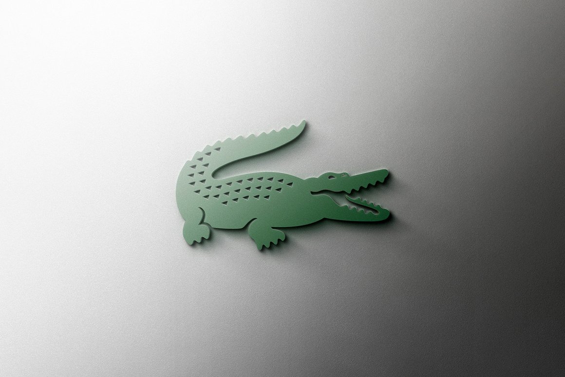 企业形象墙3D立体商标LOGO展示设计提案样机模板 Logo
