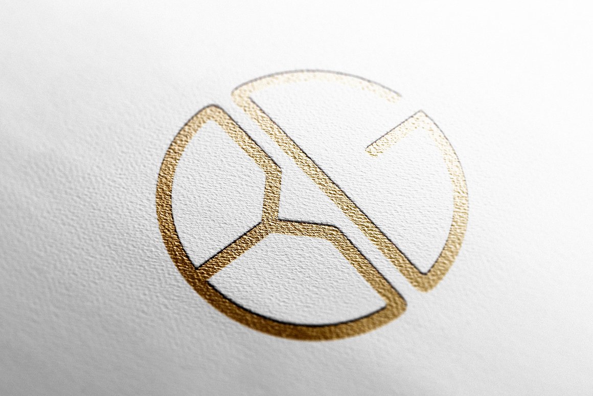 高品质UV压印烫金烫银工艺LOGO设计提案样机模板 Logo