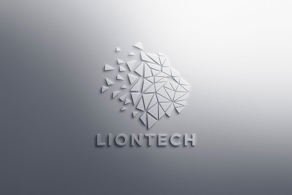 企业形象墙3D立体商标LOGO展示设计提案样机模板 Logo