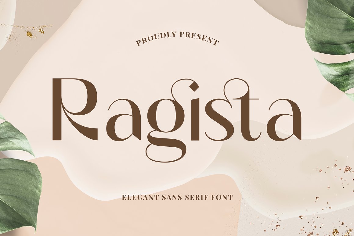 奢华优雅的女性品牌杂志排版英文无衬线字体 Ragista -