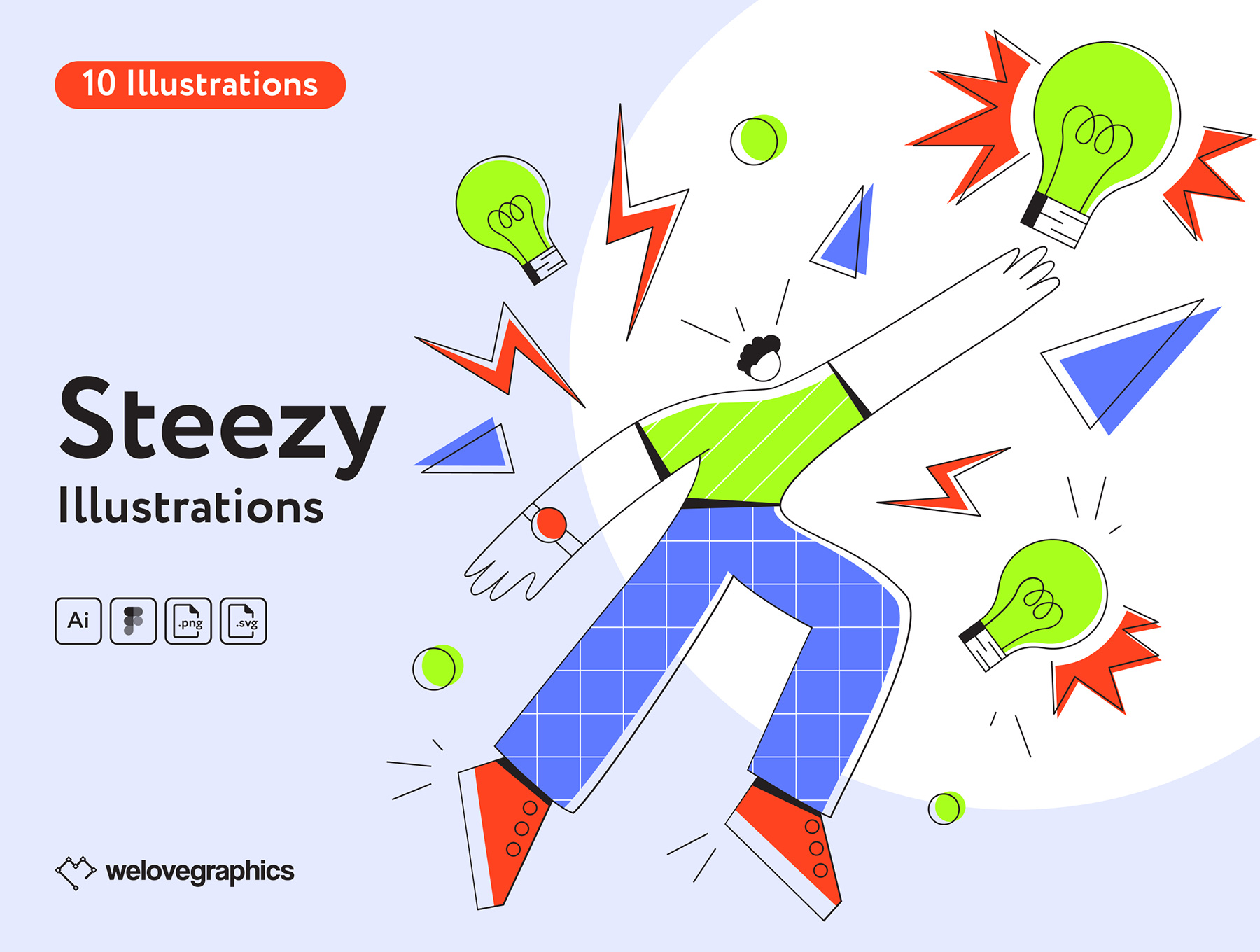 10副独特创意初创公司企业文化矢量插画素材 Steezy I