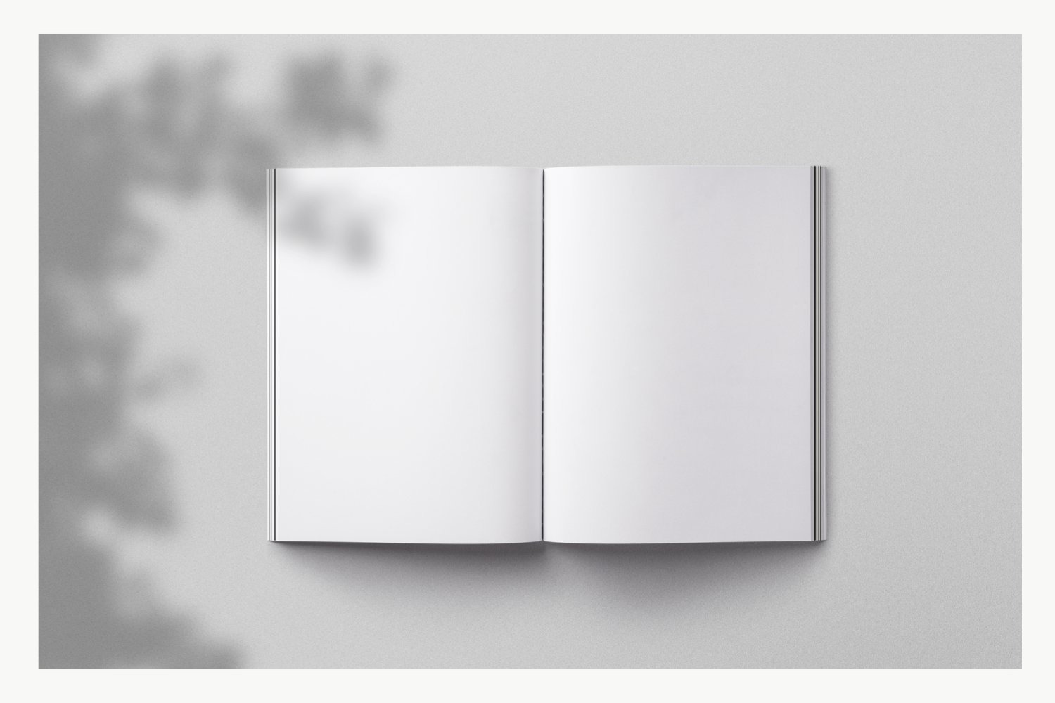 高品质自然光影多种背景纹理杂志书籍场景设计提案样机模板 Ma
