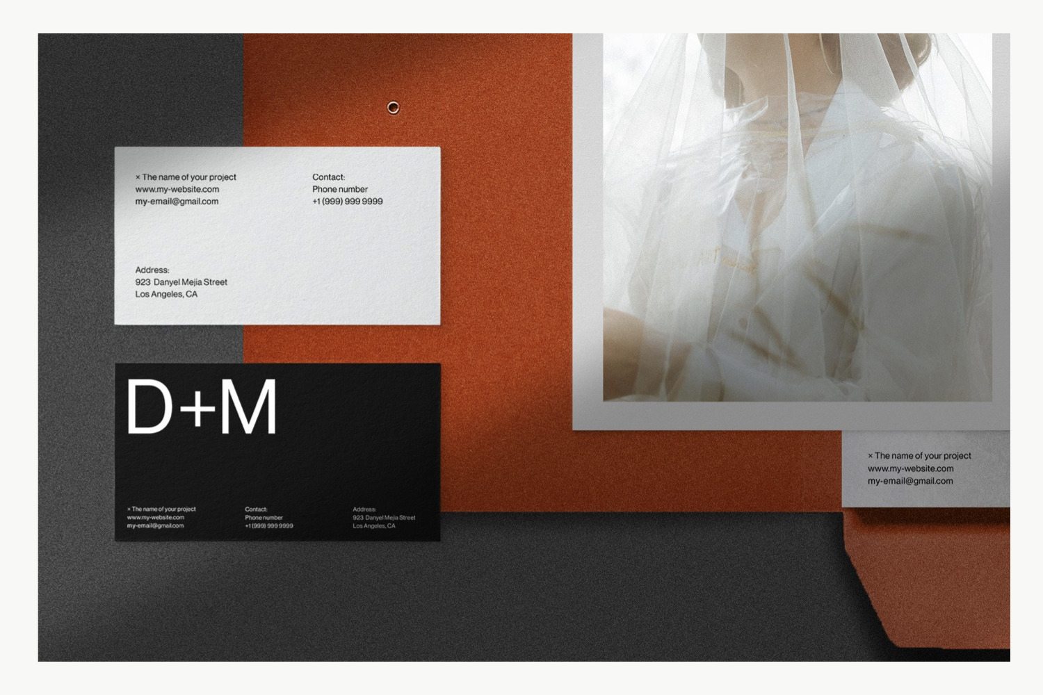 高品质自然光影纹理文件夹品牌设计提案样机模板 Folder