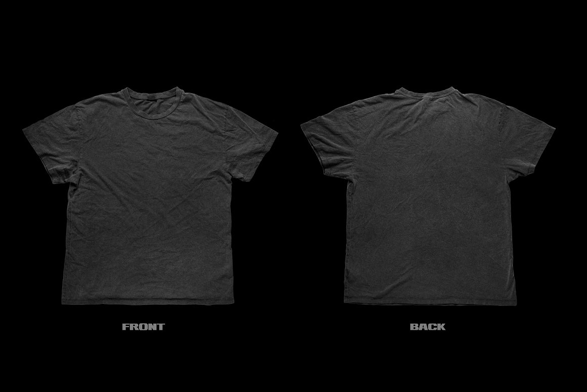 复古酸性艺术街头潮牌T恤设计提案样机PSD模板 Vintag