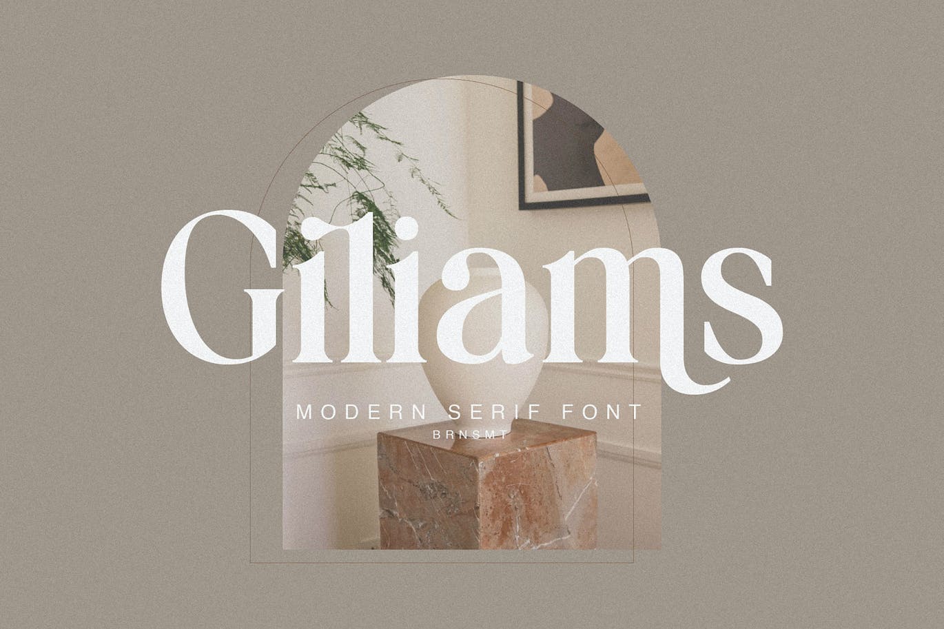 独特优雅时尚的现代连字英文字体 Giliams - Mode