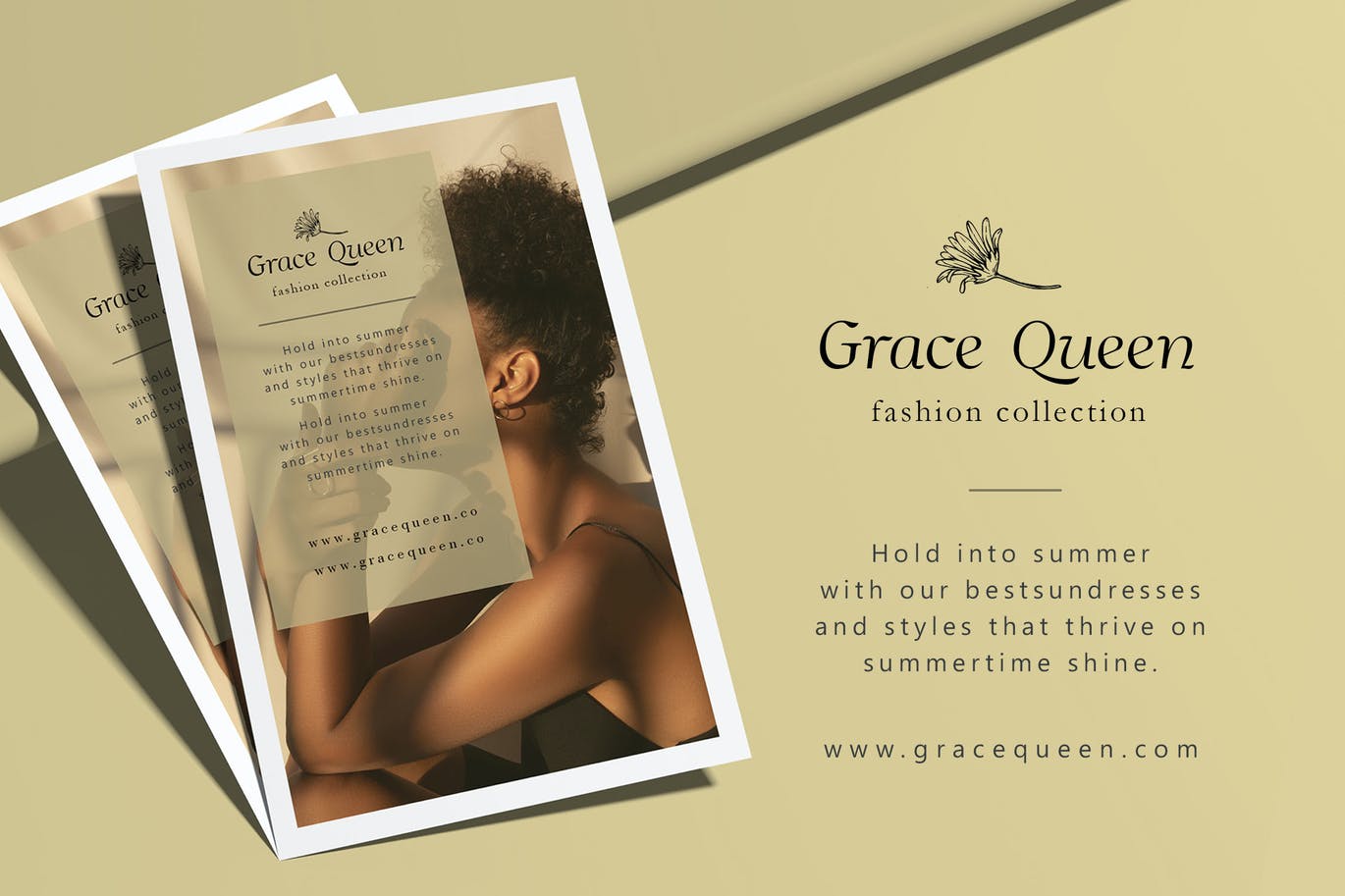 优雅时尚魅力的奢侈女性艺术品牌宣传斜体衬线英文字体 Grac