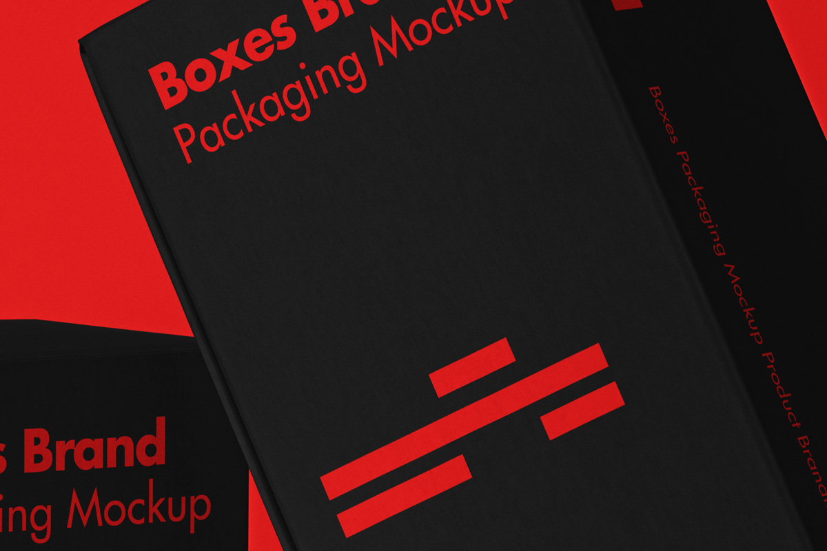 高质量包装盒设计贴图样机PSD模板 Product Pack