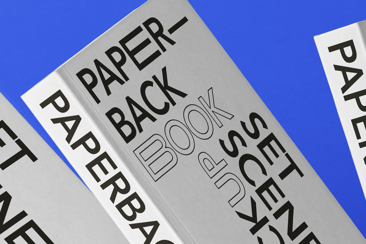 平装书籍封面设计贴图展示样机PSD模板 Paperback