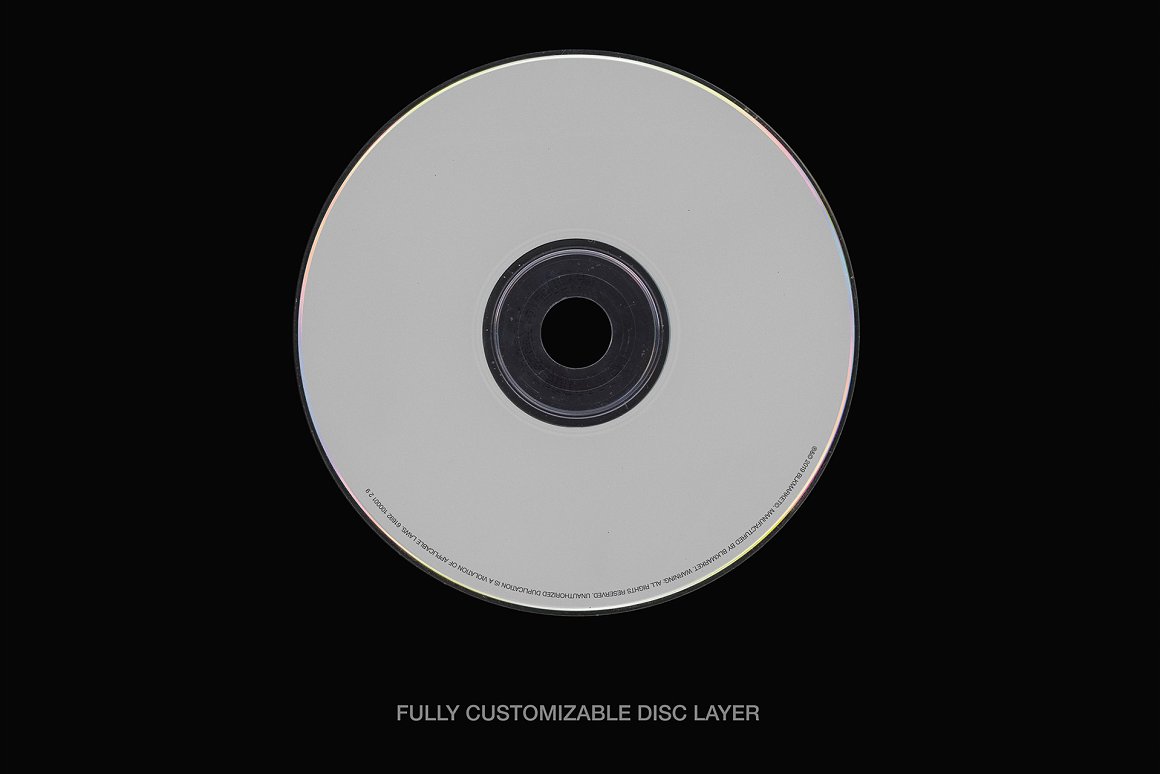 潮流CD音乐封面设计提案样机模板 BLKMARKET - C