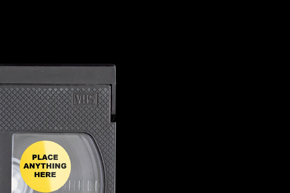 复古老物件VHS录像带磁带盒包装设计展示样机模板  VHS