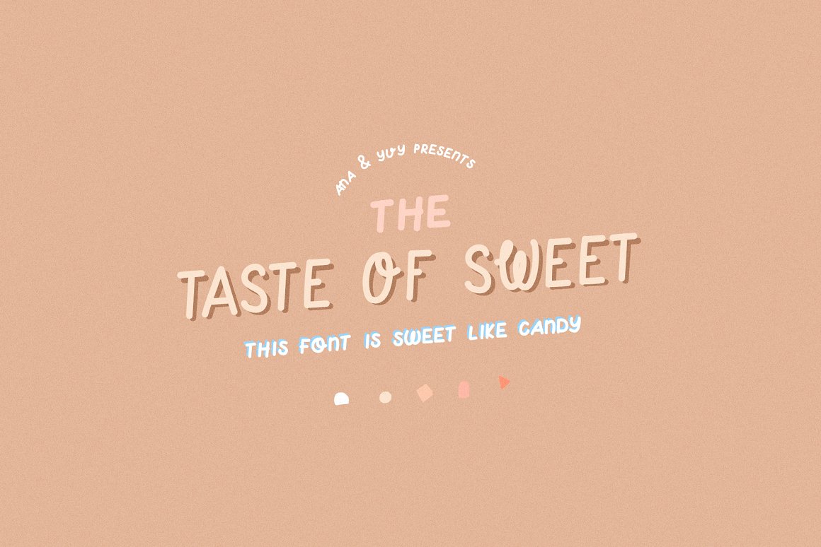 甜美俏皮的少女英文装饰字体 Taste of Sweet |