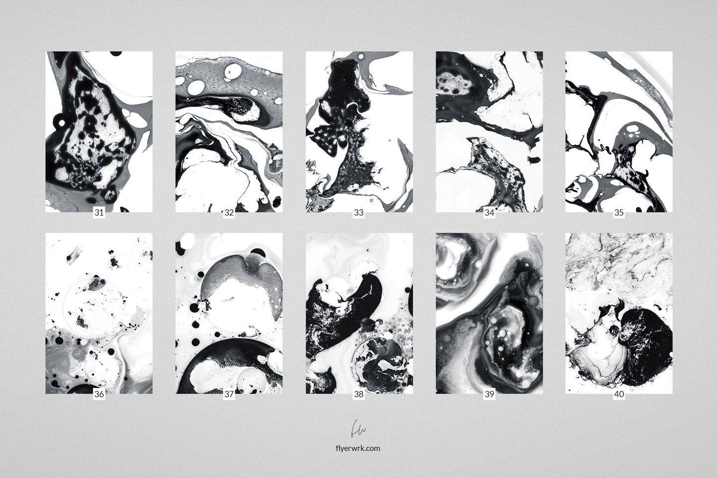 极简主义牛奶墨水液体抽象艺术纹理素材合辑 Milch - 5