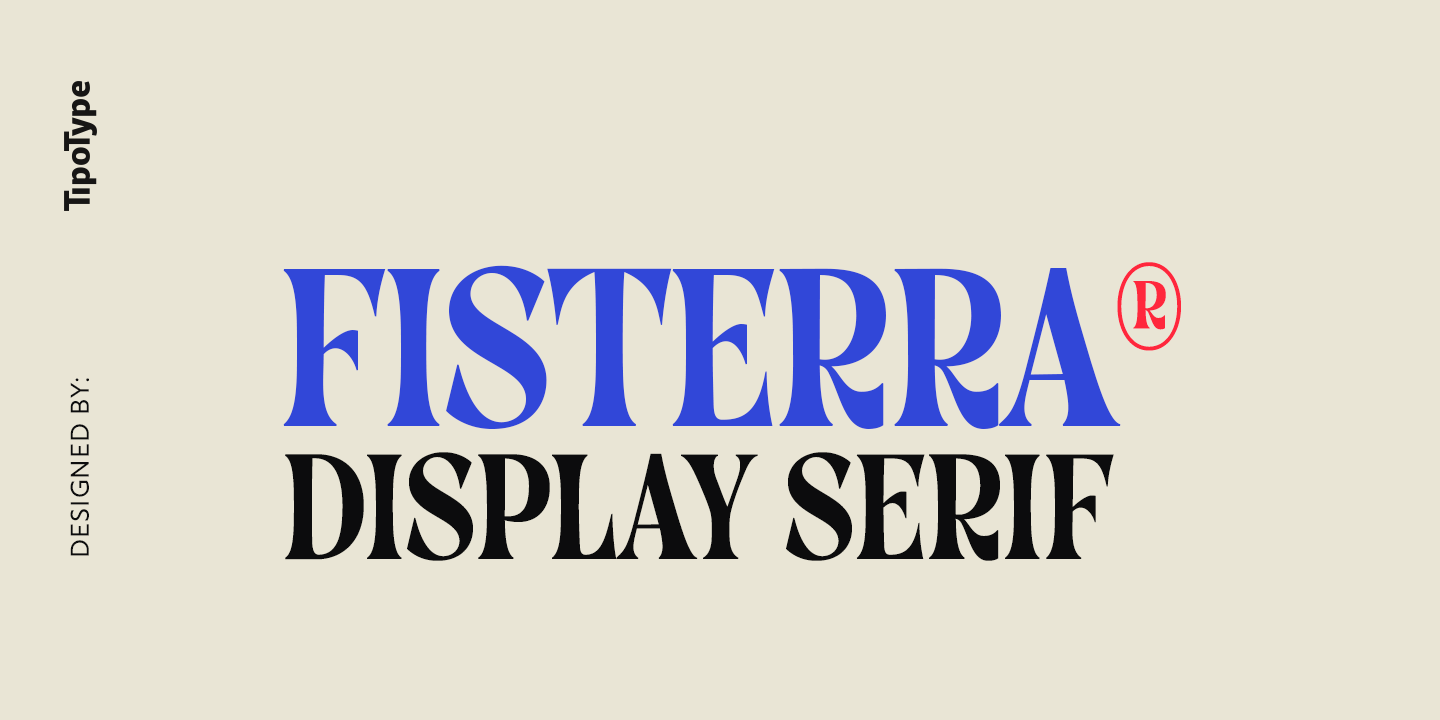 极具性感曲线的柔软和人文主义英文衬线字体 Fisterra