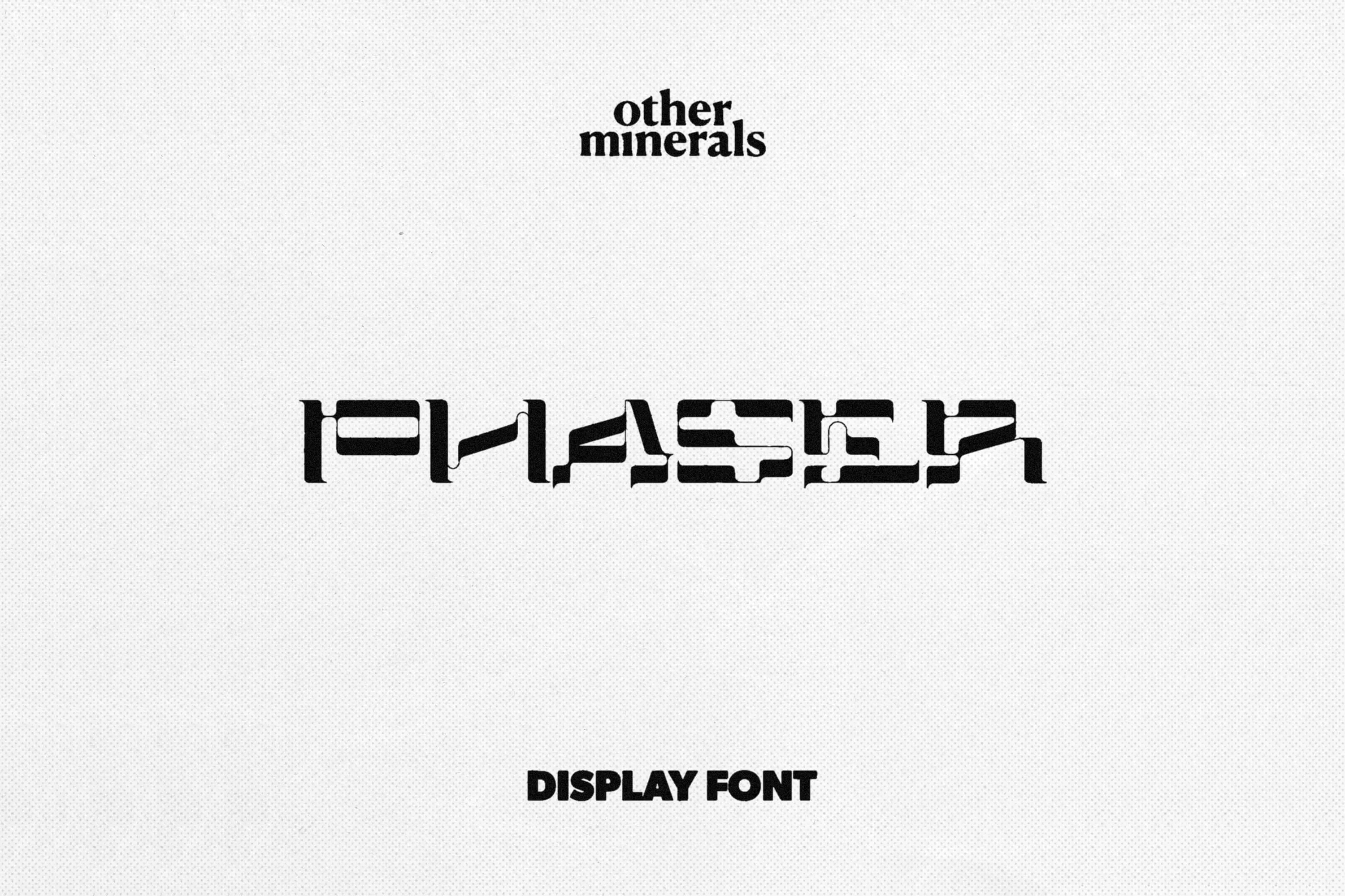 Phaser Display Font