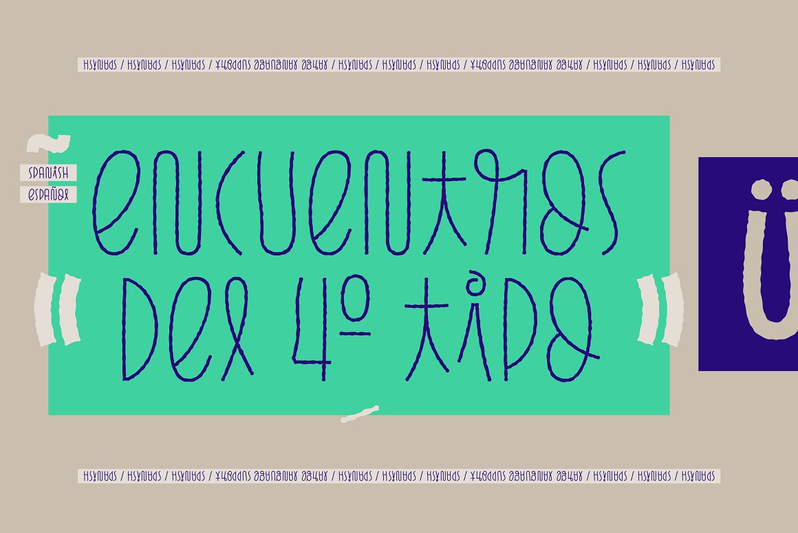 有趣可爱俏皮稚嫩的儿童手写英文艺术装饰字体 Pasto Co