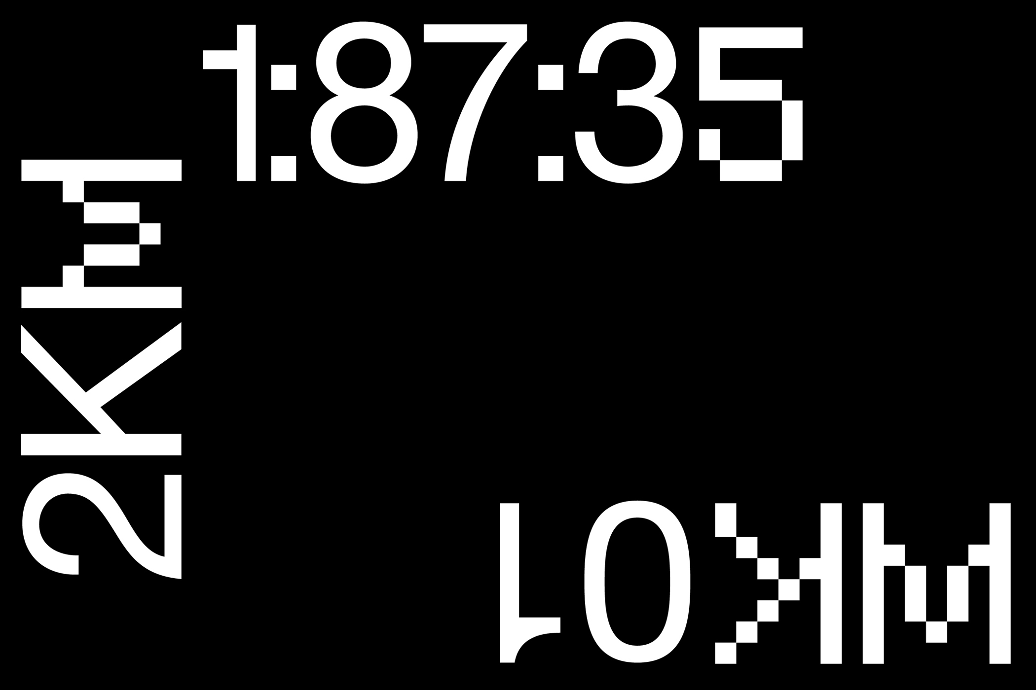 新复古未来派像素英文装饰字体 Neue Pixel Grot