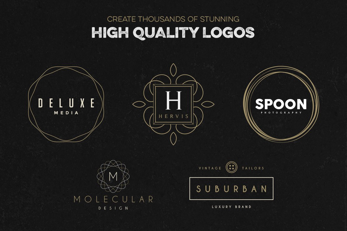 复古经典品牌LOGO徽标设计工具包 Logo Creatio