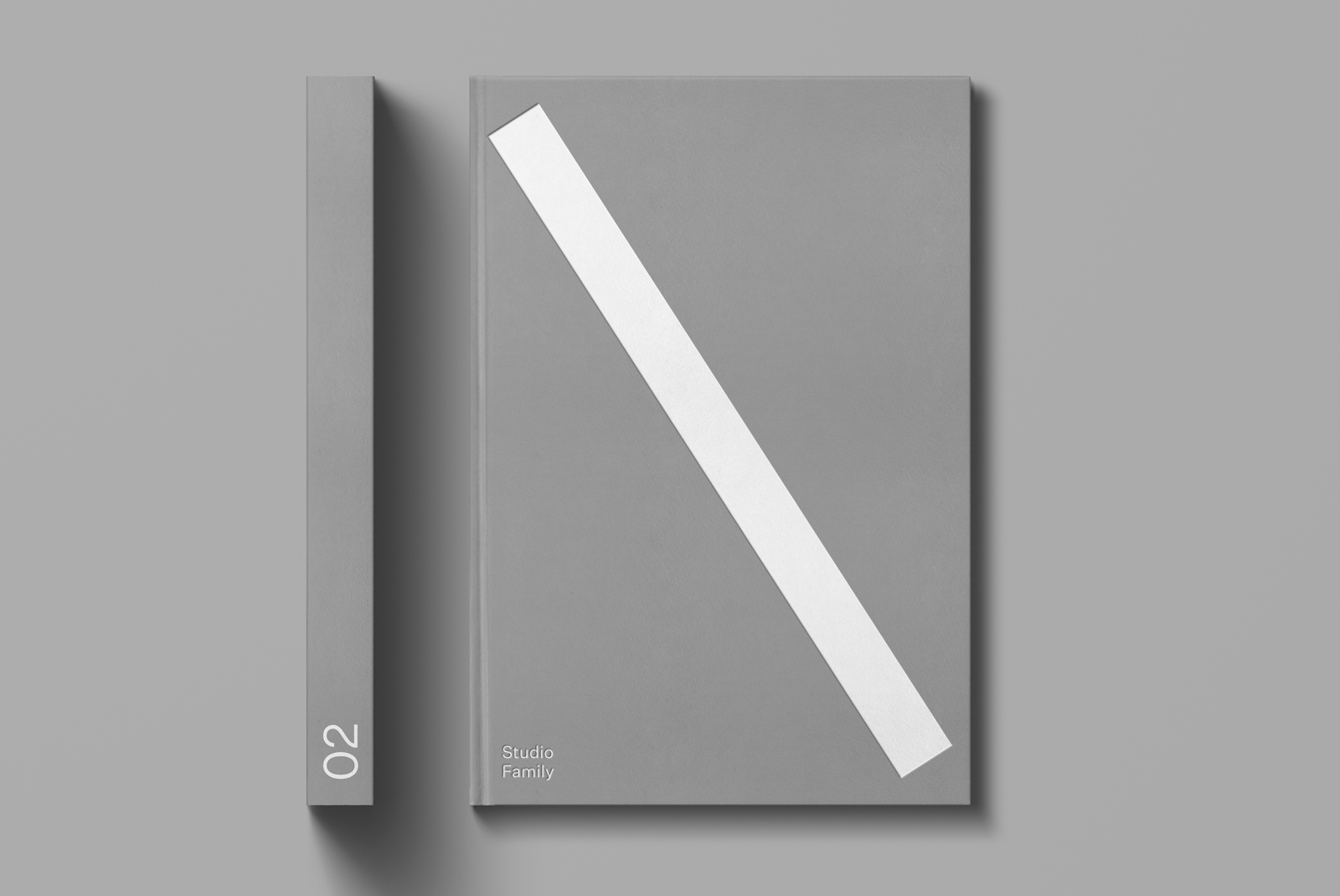 高质量浮雕压印效果书籍封面设计展示样机模板 Book 02