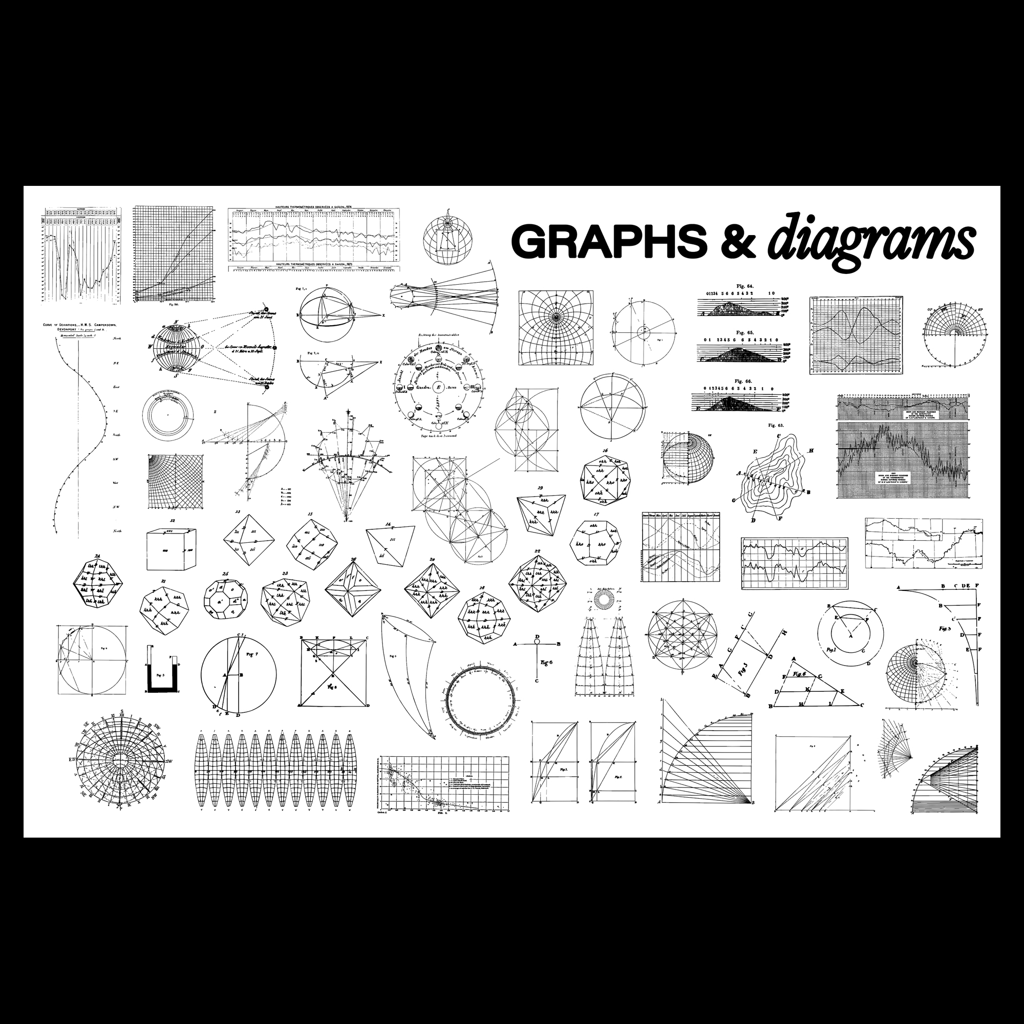 70个高等数学地理物理几何图形科研学术手稿装饰矢量SVG素材