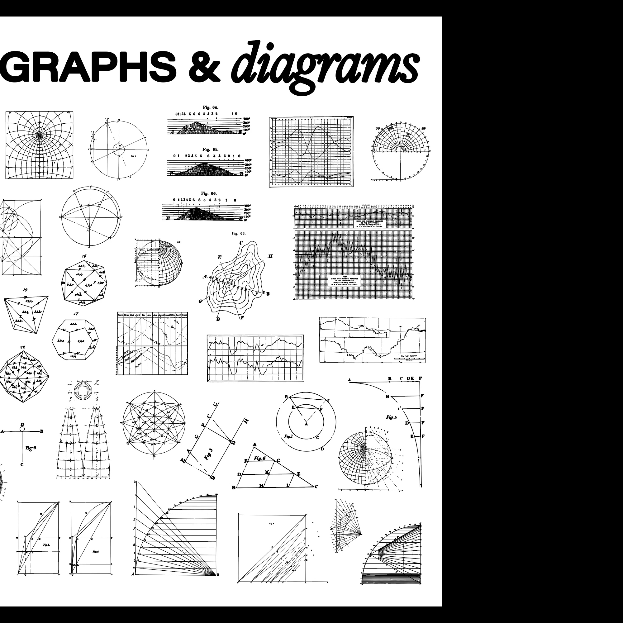 70个高等数学地理物理几何图形科研学术手稿装饰矢量SVG素材