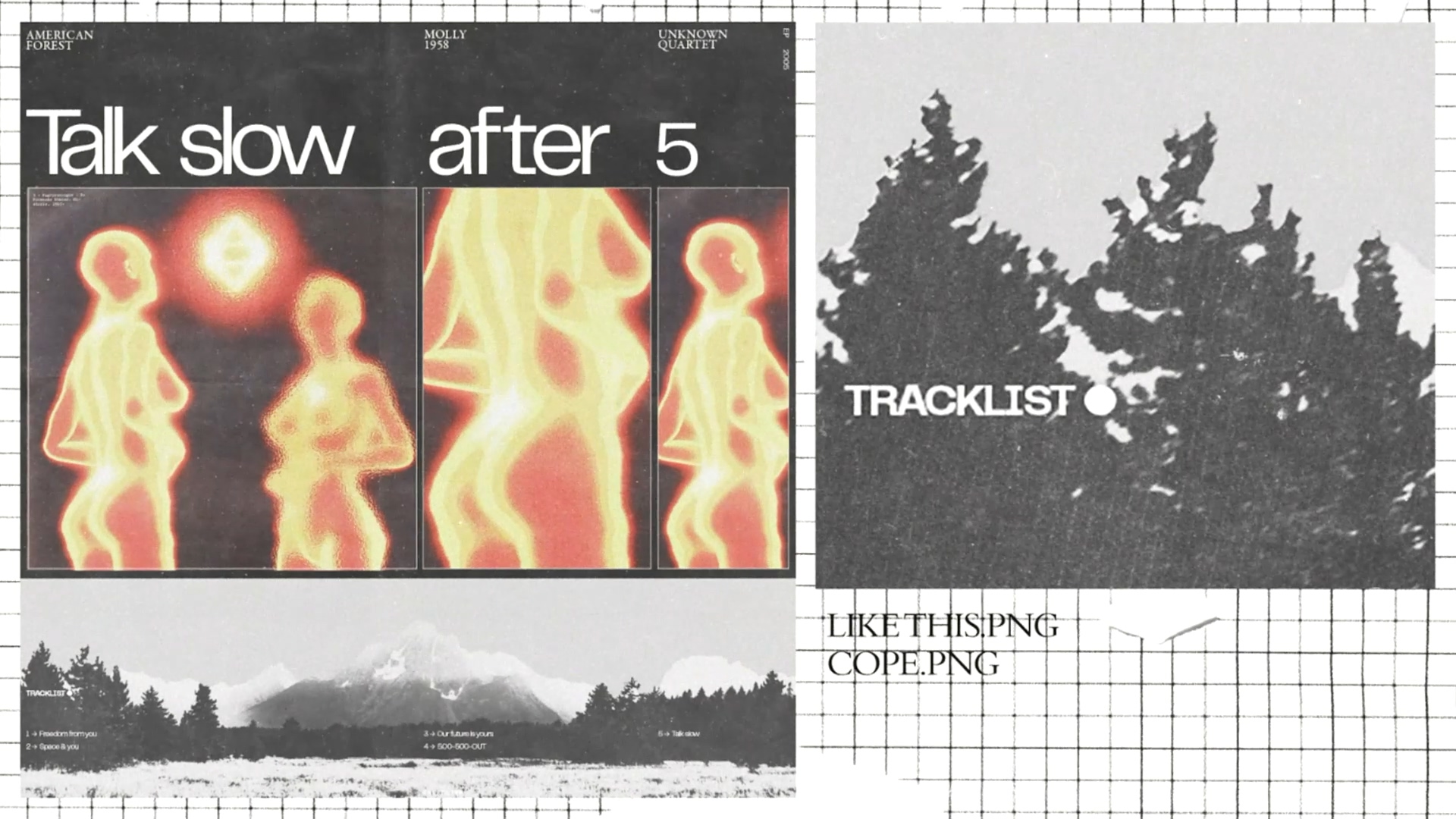6K高清专辑封面灰尘噪点纸张纹理做旧设计素材 Album C