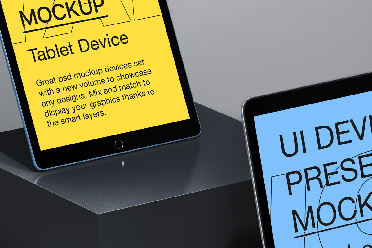 高质量三维渲染手机平板笔记本场景UI设计贴图展示样机模板 U