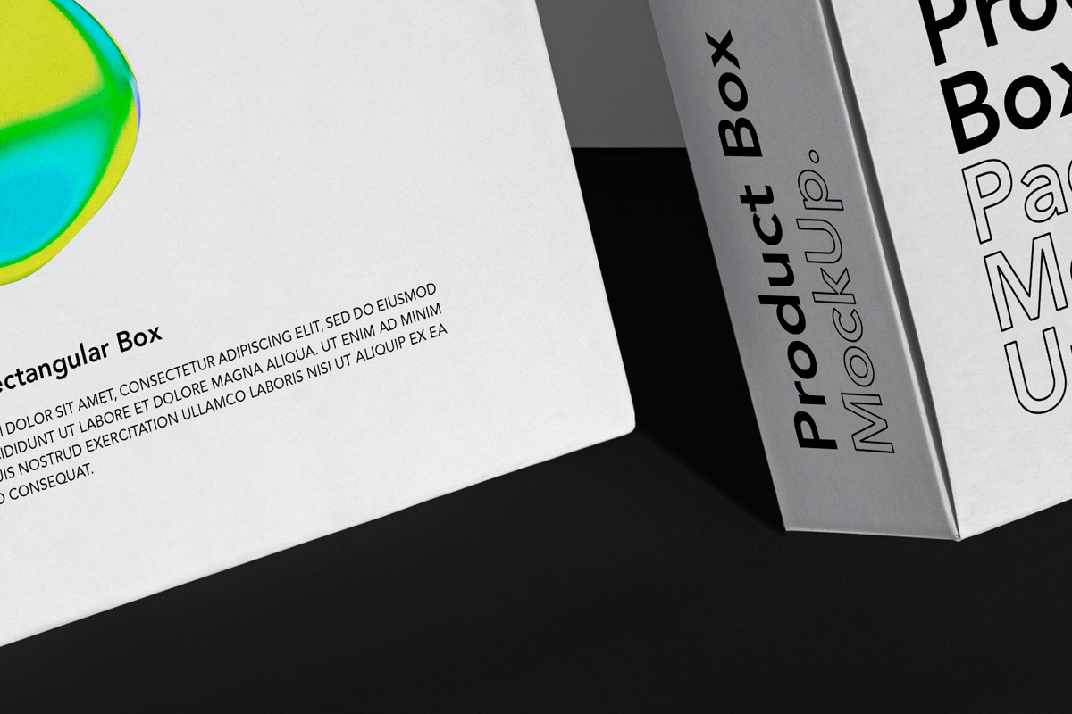 两个纸盒包装盒设计展示样机模板 Packaging Psd