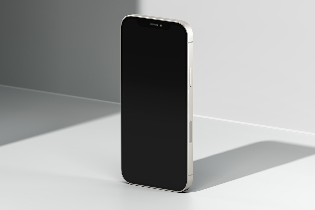 优雅的苹果iPhone手机APP设计UI贴图展示样机模板 E