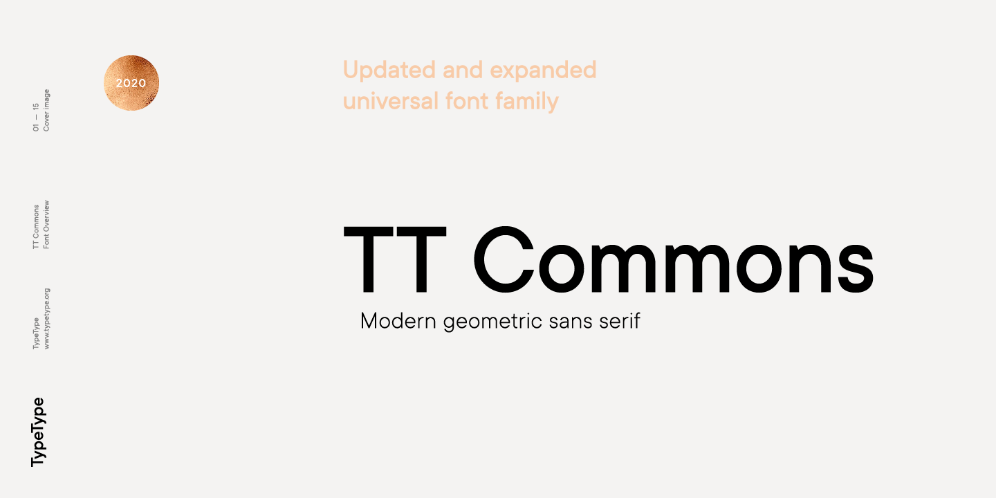 经典品牌设计无衬线英文字体家族 TypeType - TT