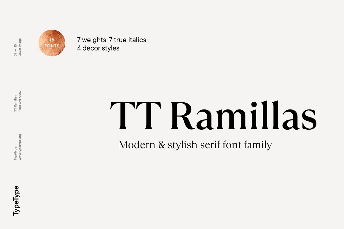 复古优雅的花式时尚英文衬线字体 TypeType - TT