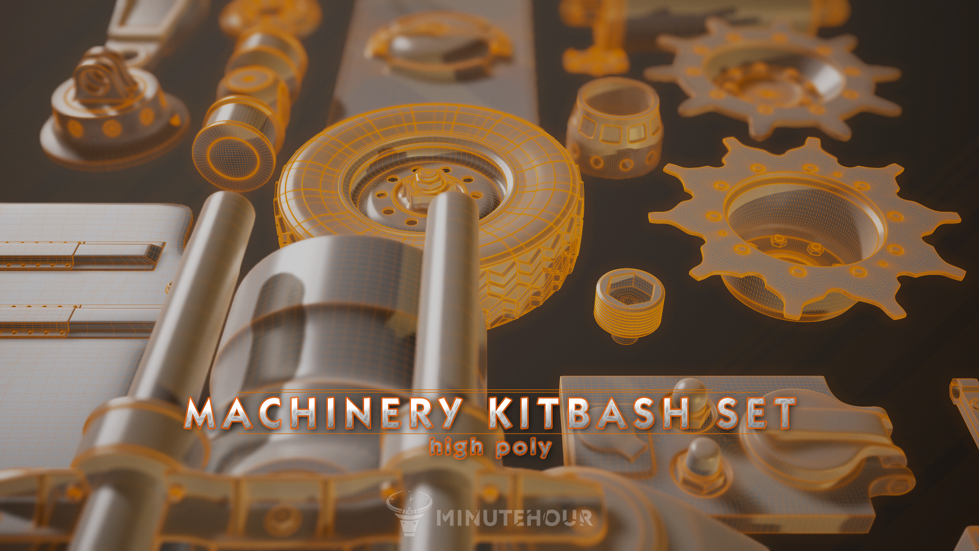 高质量机械零件高模套装 Machinery Set - ki