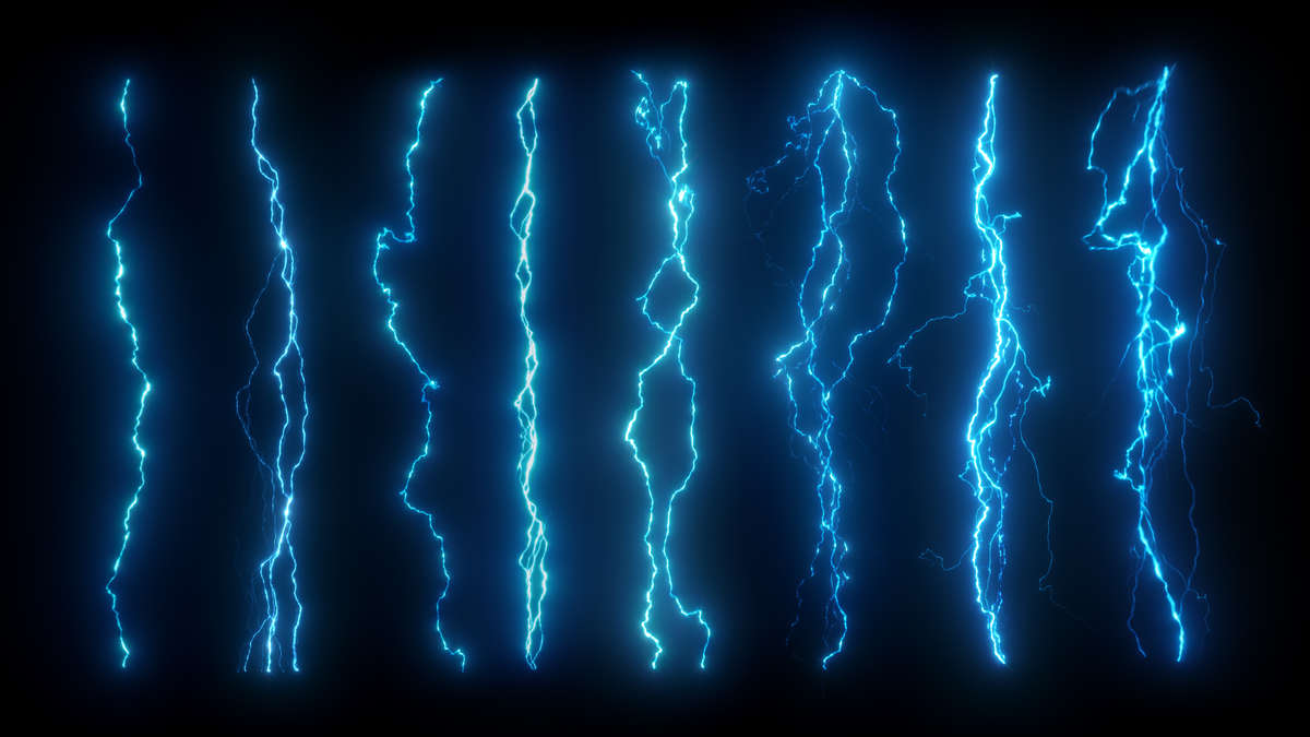 「雷神」漫威超级英雄电影超能力雷电闪电魔法科幻影视特效素材