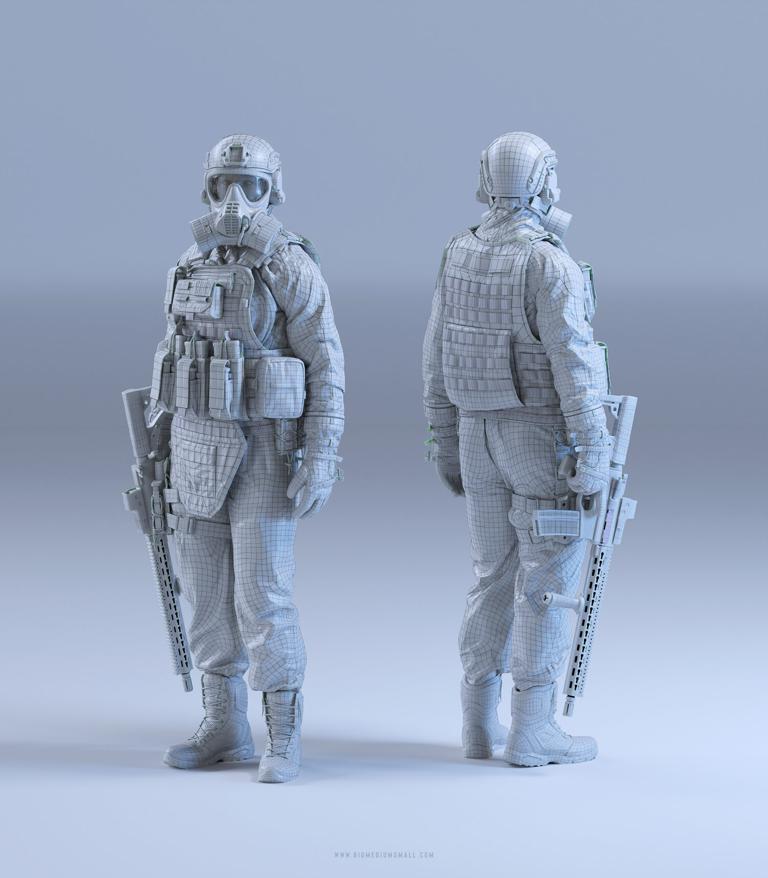 「天启」世界末日未来战争人物角色装甲车建筑3D模型素材（含U