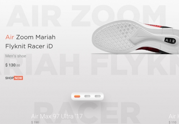 体育运动品牌跑步鞋电子商务在线购买电商平台PSD网页模板RS