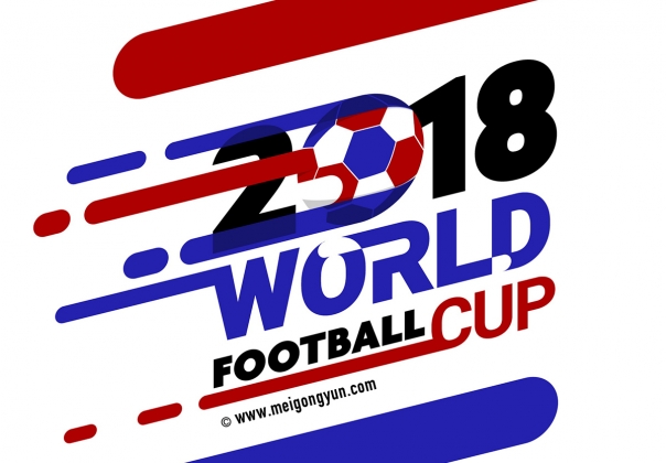 2018俄罗斯世界杯国际足球比赛卡通海报挂画设计模板ai E